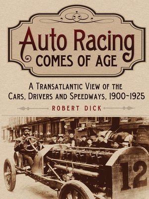 Auto Racing Comes of Age - ebook